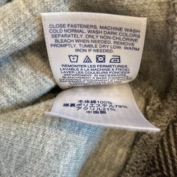 Lands End Men’s Pullover Sweater Medium Zip 38 40 - Picture 9 of 9